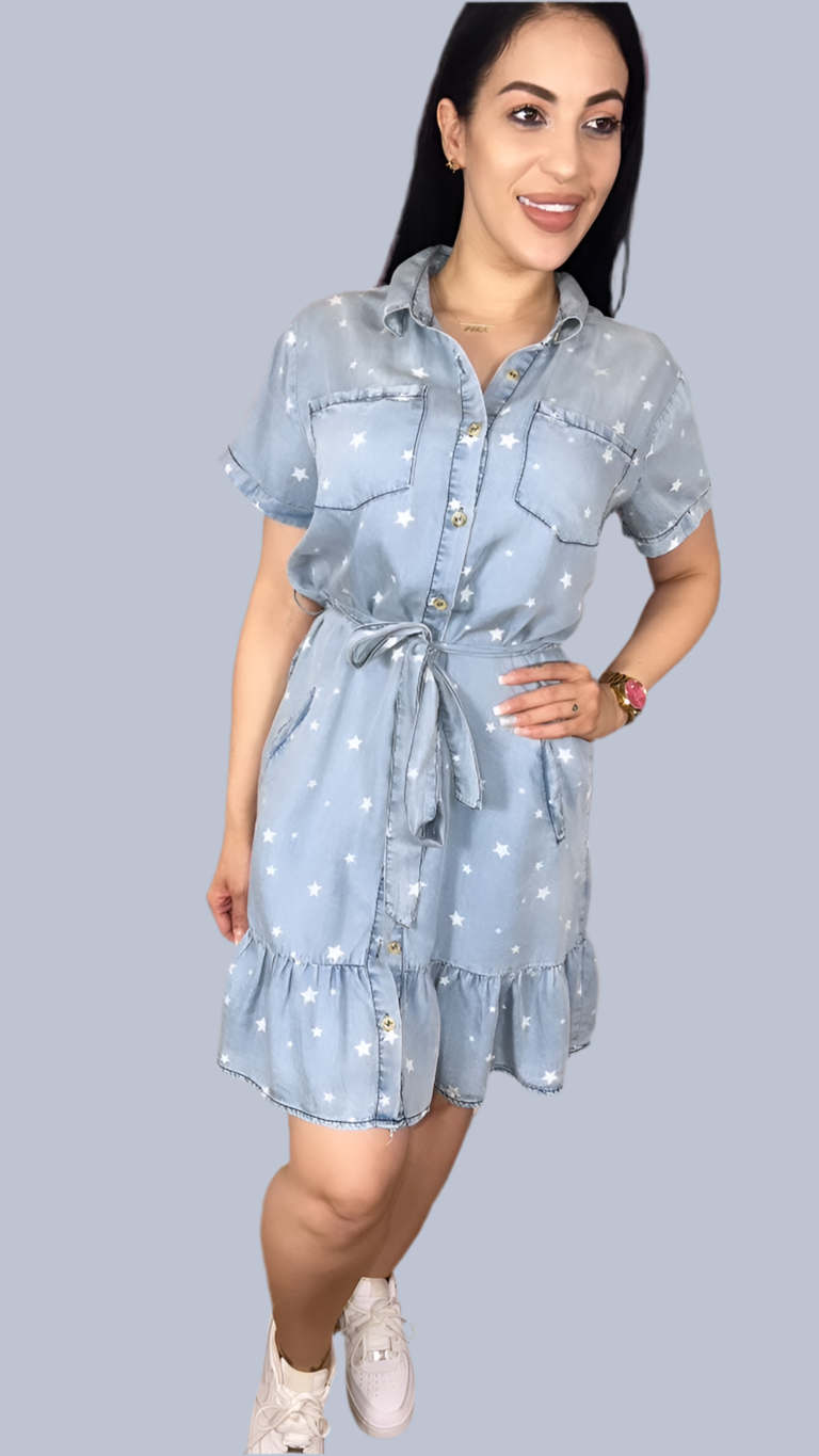 MINI DENNIM DRESS