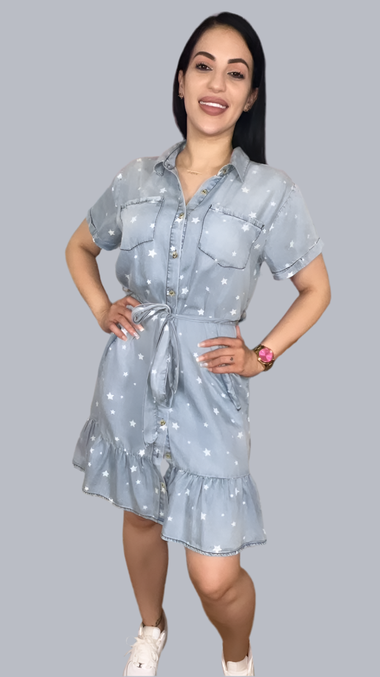 MINI DENNIM DRESS