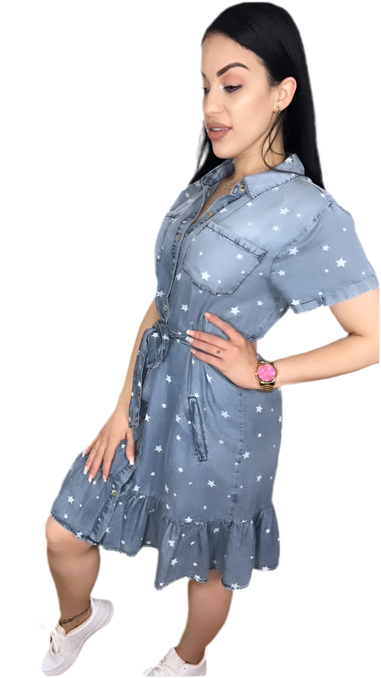 MINI DENNIM DRESS
