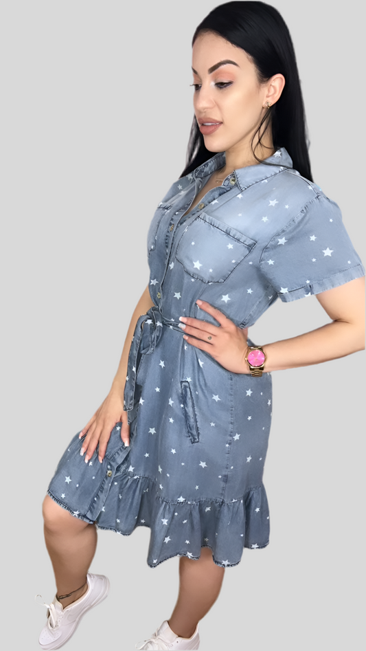 MINI DENNIM DRESS